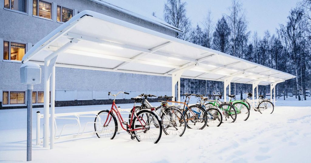 Sykkeltak vinter