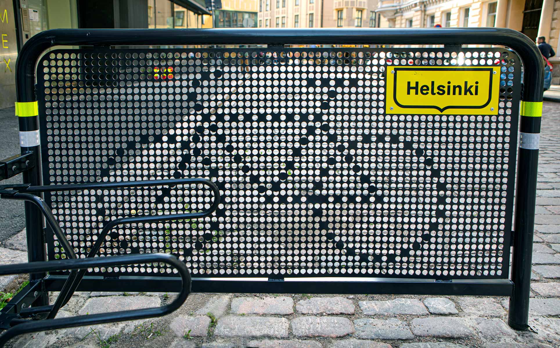 Skydd för cykelställ i gatumiljö
